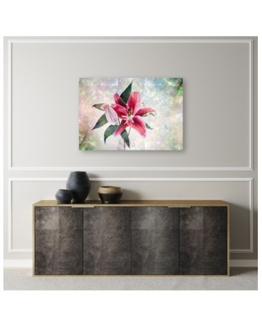 Leinwandbild - Rosa Lilie | Feeby