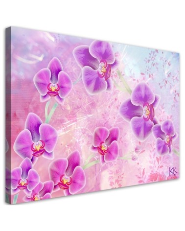 Orchidea Kwiaty Abstrakcja - Nowoczesny obraz na ścianę | FEEBY