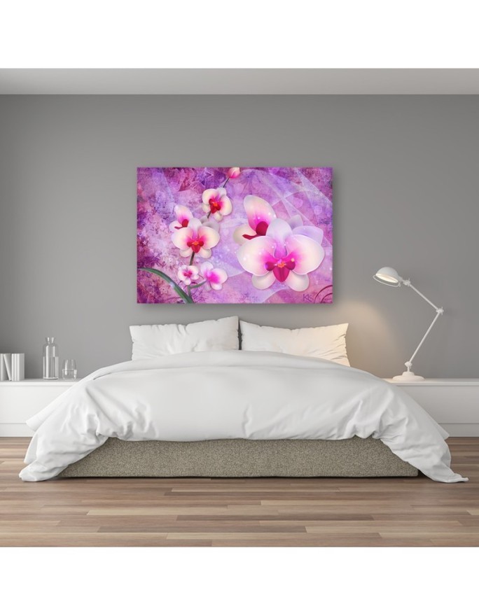 Orchidea Kwiaty Abstrakcja - Obraz ścienny do salonu | FEEBY