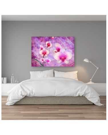 Leinwandbild modern - Orchideenblüten Abstraktion | Feeby