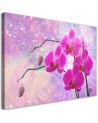 Modern canvas painting - Ethereal orchid abstract | FEEBY