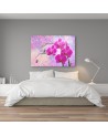 Modern canvas painting - Ethereal orchid abstract | FEEBY