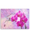 Modern canvas painting - Ethereal orchid abstract | FEEBY