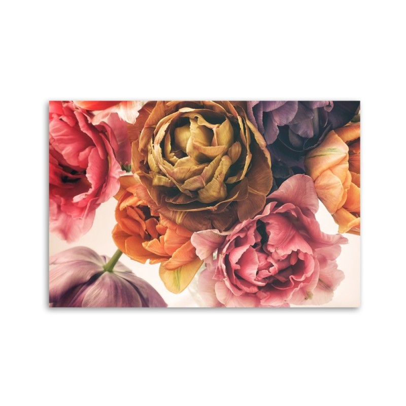 Leinwandbild - Blumenstrauß Bunte Blumen | Feeby