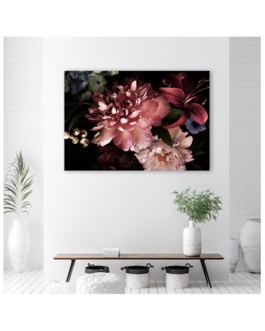 Bild auf Leinwand - Blumenstrauß Rosa Pflanzen | Feeby