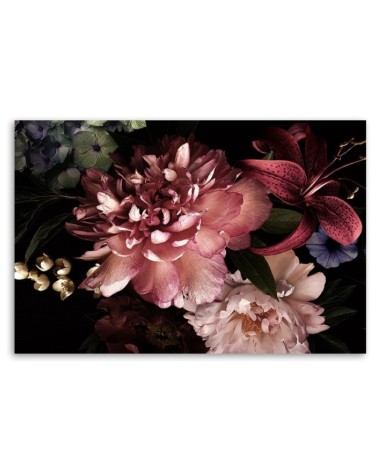 Bild auf Leinwand - Blumenstrauß Rosa Pflanzen | Feeby