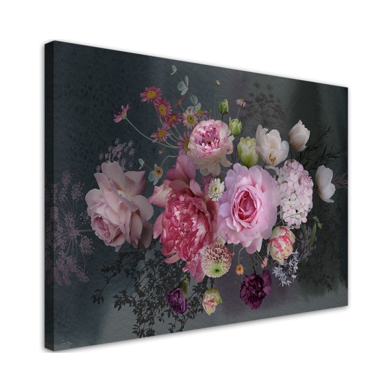 Modernes Wandbild - Vintage Flowers Bouquet | Feeby