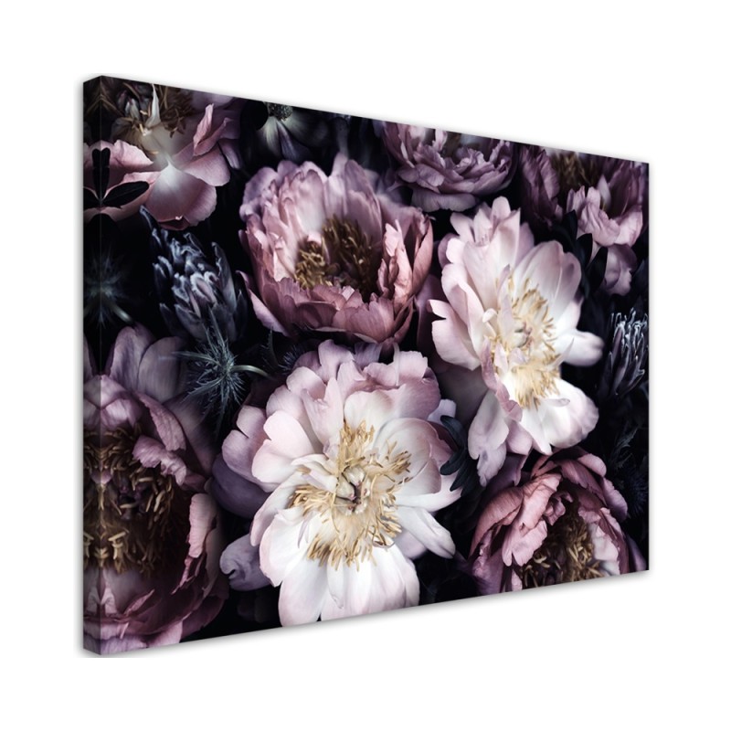 Leinwandbild - Blumenstrauß Vintage Retro | Feeby