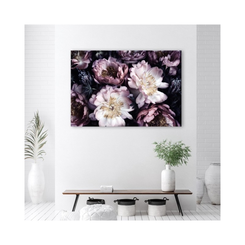 Leinwandbild - Blumenstrauß Vintage Retro | Feeby