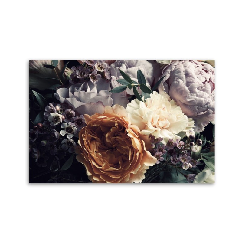 Bild auf Leinwand - Pastell Peony Bouquet Blumen | Feeby