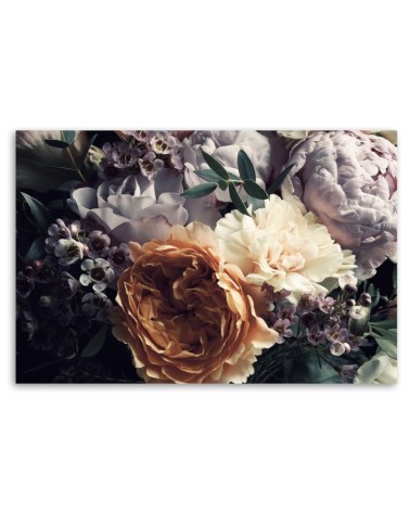 Bild auf Leinwand - Pastell Peony Bouquet Blumen | Feeby