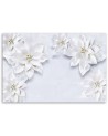 Decorative Canvas painting - Snow white Floral Plants | FEEBY