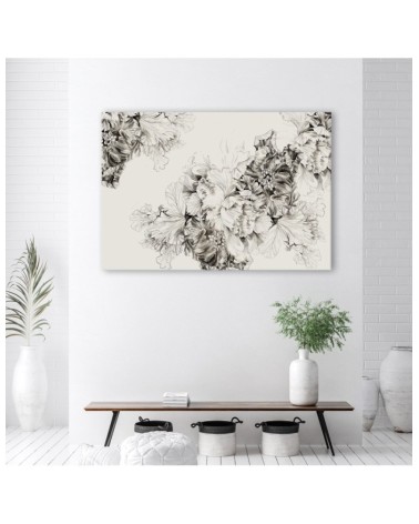 Leinwandbild - Vintage Blumenmotiv | Feeby