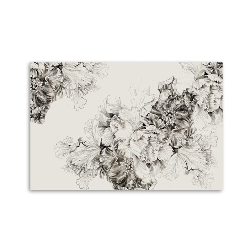 Leinwandbild - Vintage Blumenmotiv | Feeby