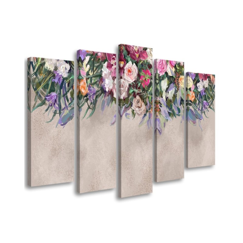 Leinwandbild - Blumen überwachsen | Feeby