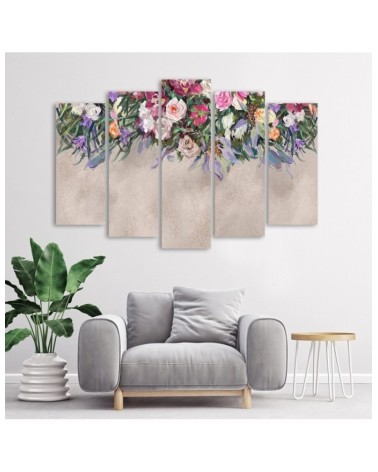 Leinwandbild - Blumen überwachsen | Feeby