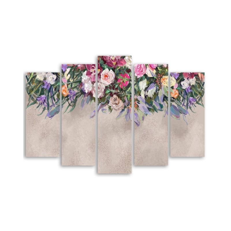 Leinwandbild - Blumen überwachsen | Feeby