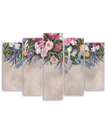 Leinwandbild - Blumen überwachsen | Feeby