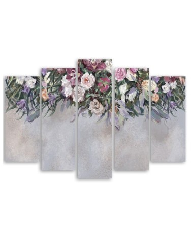 Modernes Wandbild - Blumen überwachsen | Feeby