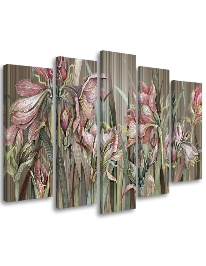 Leinwandbild - Iris Blumen | Feeby