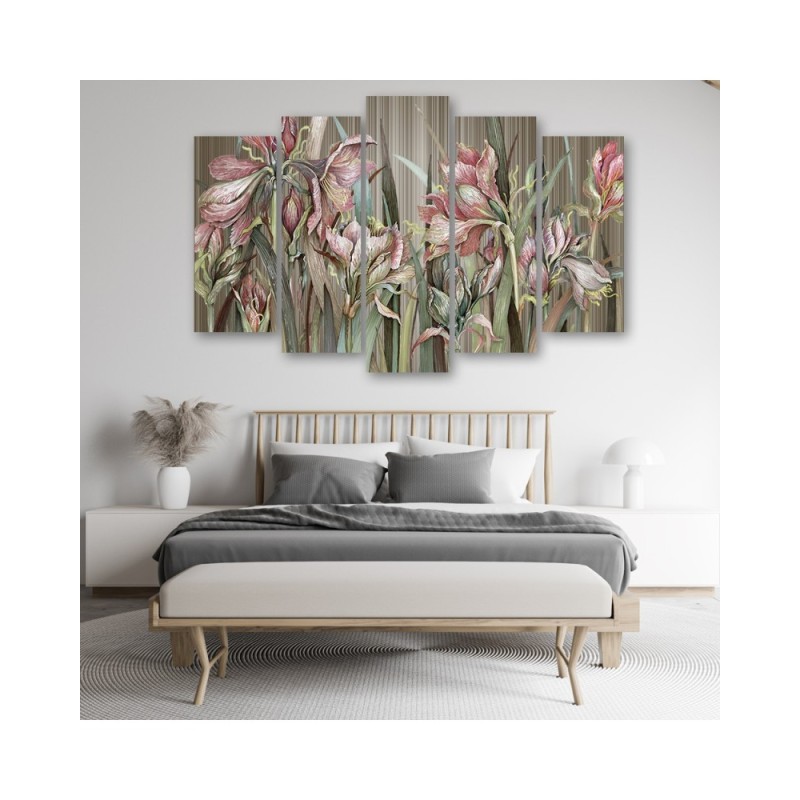 Leinwandbild - Iris Blumen | Feeby