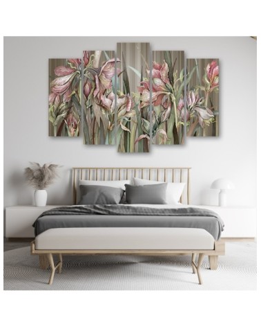 Leinwandbild - Iris Blumen | Feeby