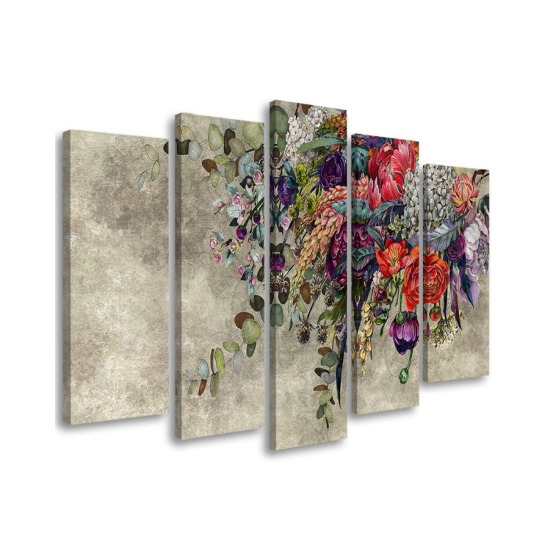 Wandbild für Wohnzimmer - Blumenstrauß | Feeby