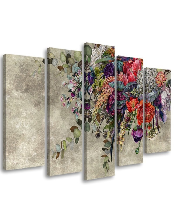 Modernes Wandbild - Blumenstrauß | Feeby