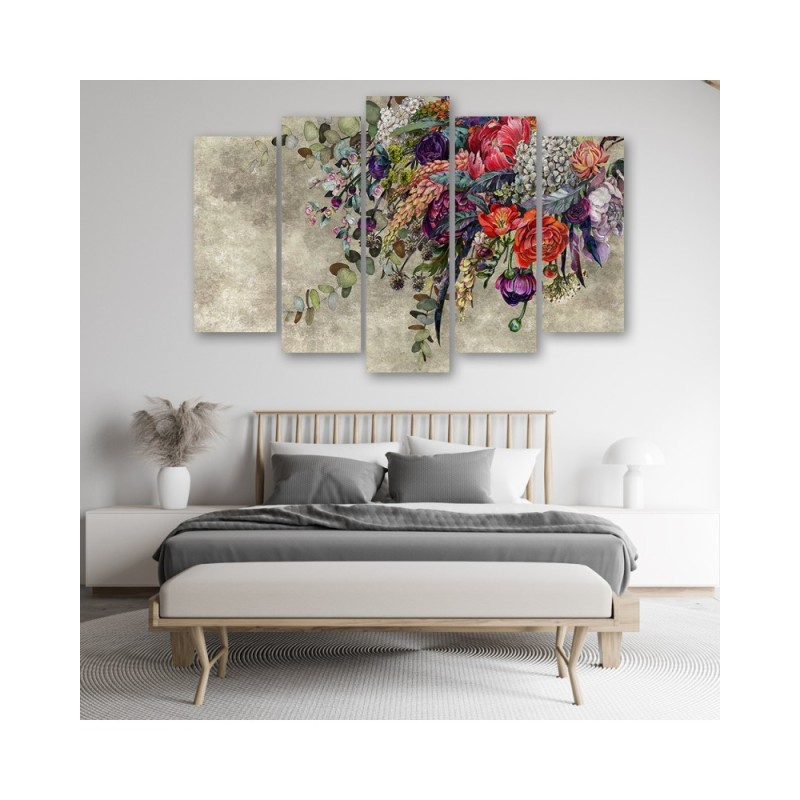 Modernes Wandbild - Blumenstrauß | Feeby