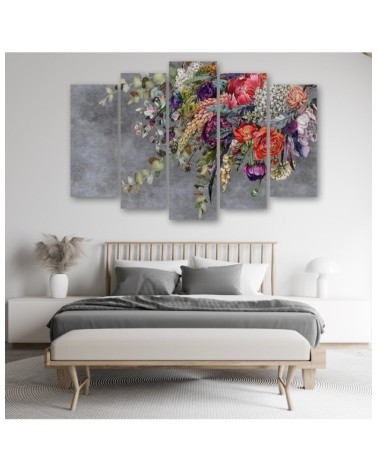 Dekoratives Leinwandbild - Blumenstrauß | Feeby