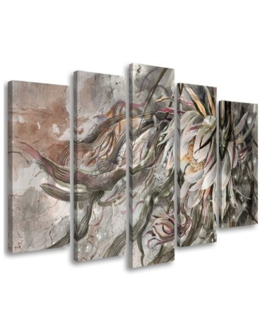 Living room Canvas painting - Queen of the night flower | FEEBY