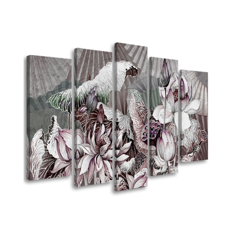 Leinwandbild - Heilige Lotos und Fanter | Feeby