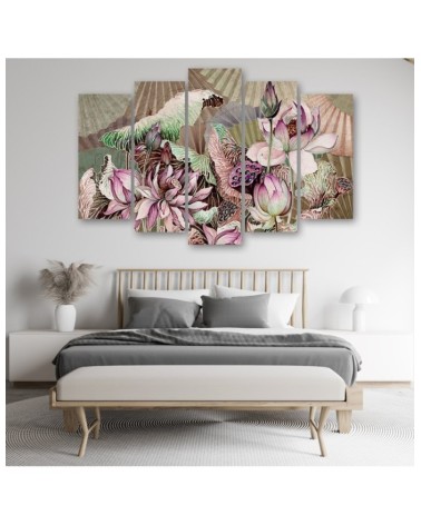 Modernes Wandbild - Heilige Lotos und Fanter | Feeby