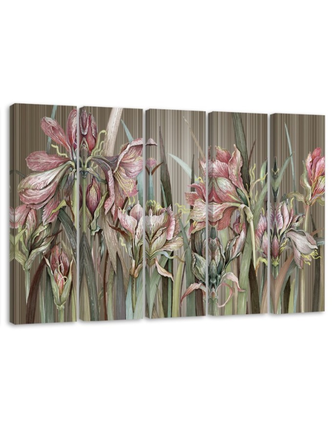Irises - Painting Canvas for the living room | FEEBY