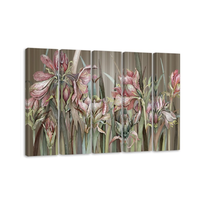 Modernes Wandbild - Iris Blumen | Feeby