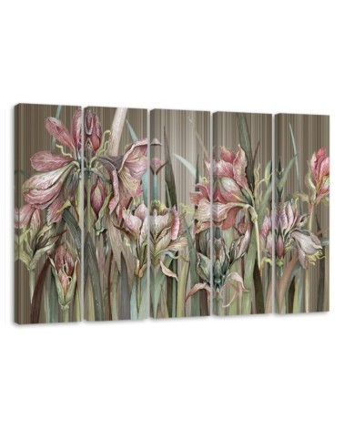 Modernes Wandbild - Iris Blumen | Feeby