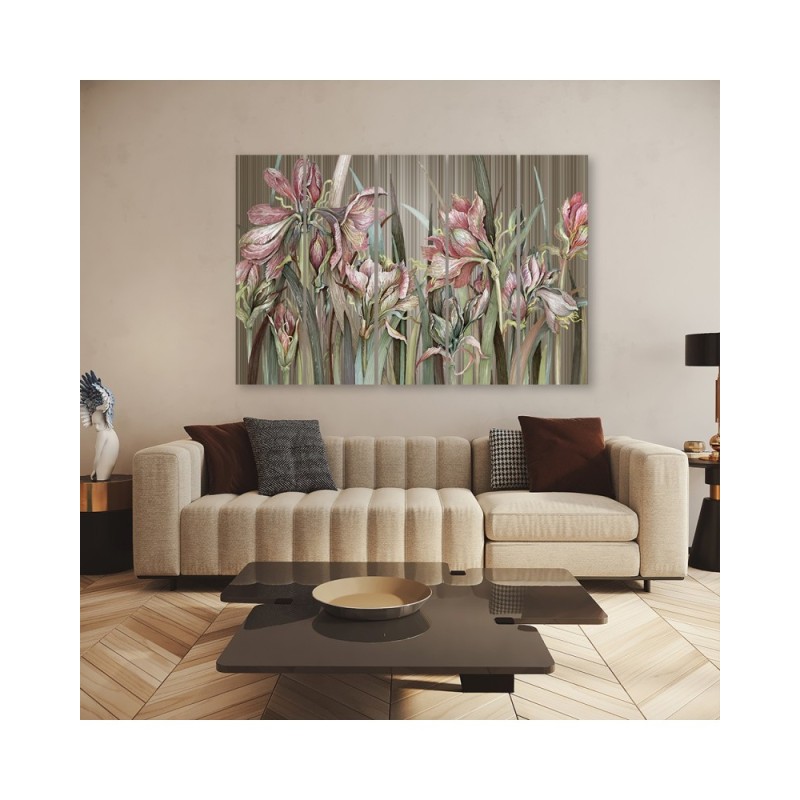 Modernes Wandbild - Iris Blumen | Feeby