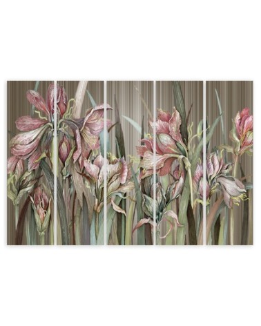 Modernes Wandbild - Iris Blumen | Feeby