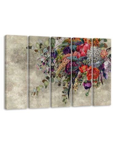 Flower bouquet - Interlocking pictures on Canvas for the bedroom | FEEBY