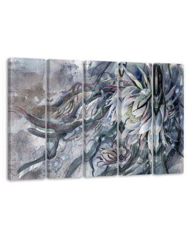 Wandbild für Wohnzimmer - Blume der Königin der Nacht | Feeby