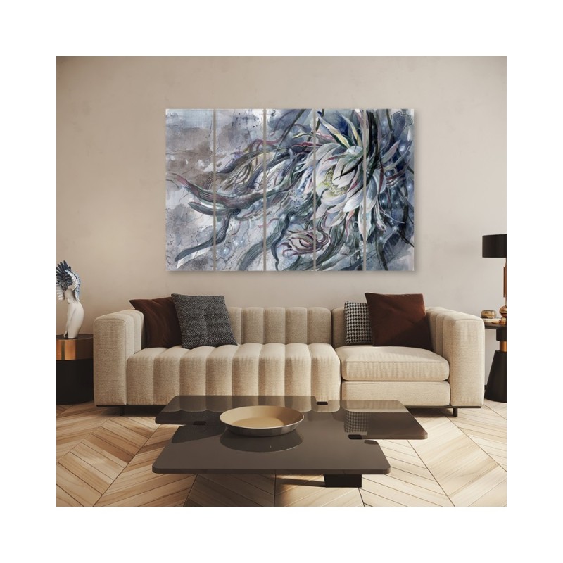 Wandbild für Wohnzimmer - Blume der Königin der Nacht | Feeby