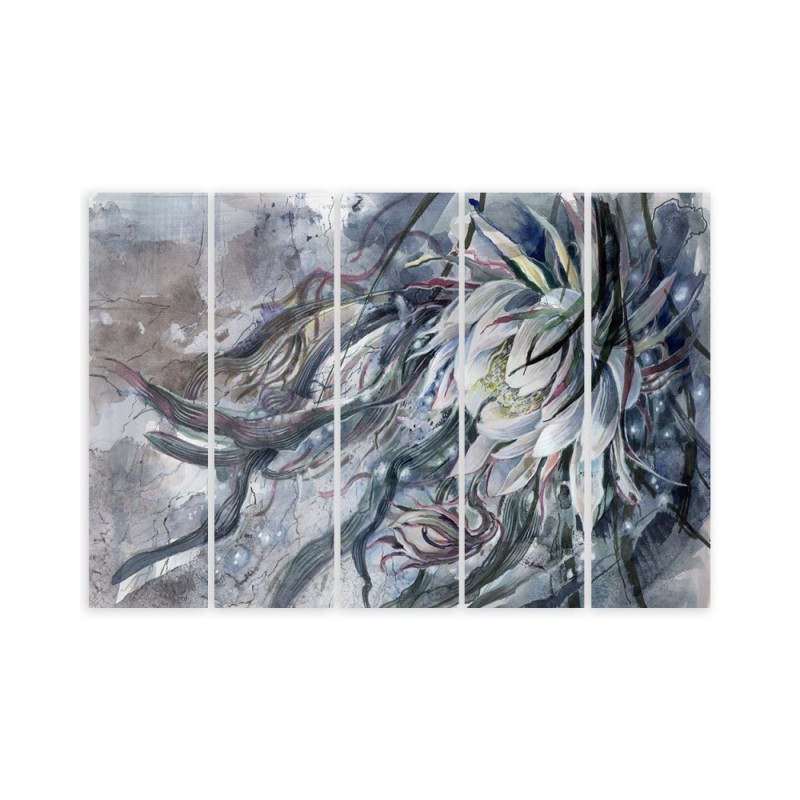 Wandbild für Wohnzimmer - Blume der Königin der Nacht | Feeby