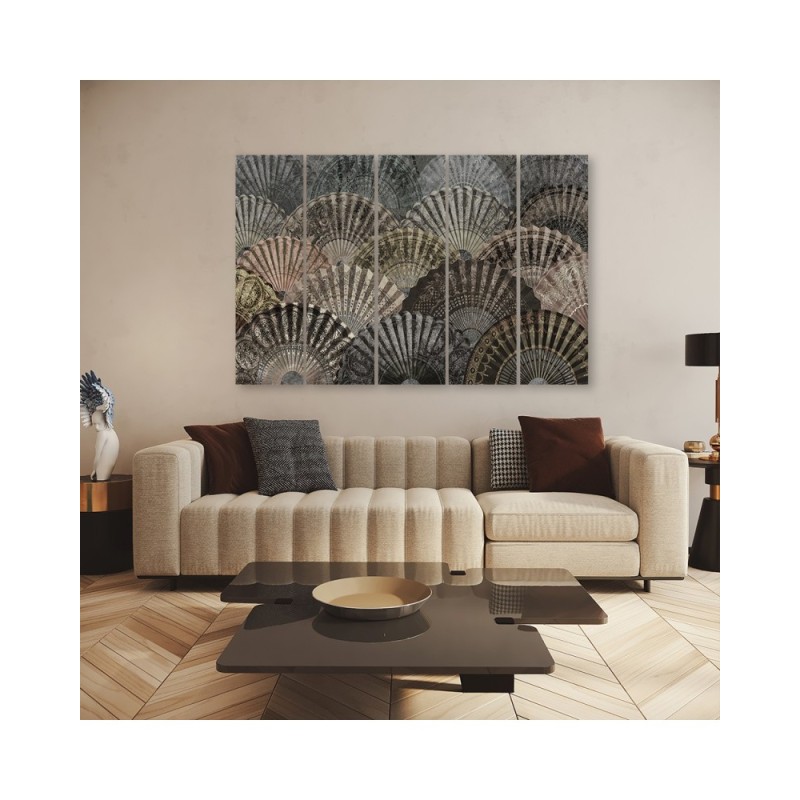 Dekoratives Leinwandbild - Luxuriöse Fans | Feeby