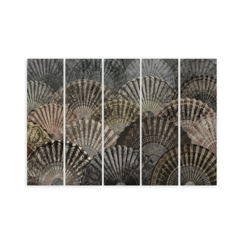 Dekoratives Leinwandbild - Luxuriöse Fans | Feeby