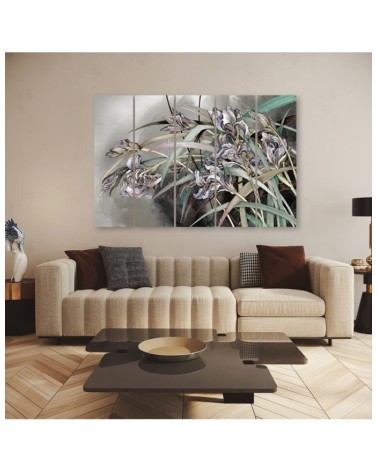 Leinwanddruck - Iris Blumen im Wind | Feeby