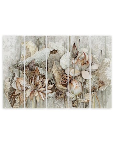 Dekoratives Leinwandbild - Saint Lotos Blumen | Feeby