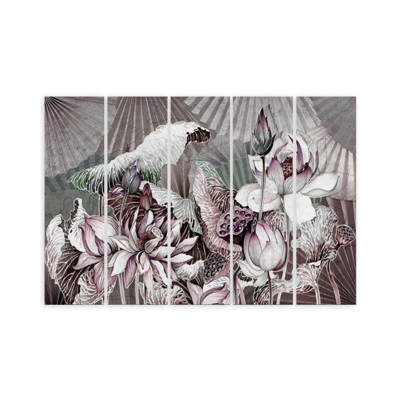 Leinwandbild - Heilige Lotos und Fanter | Feeby