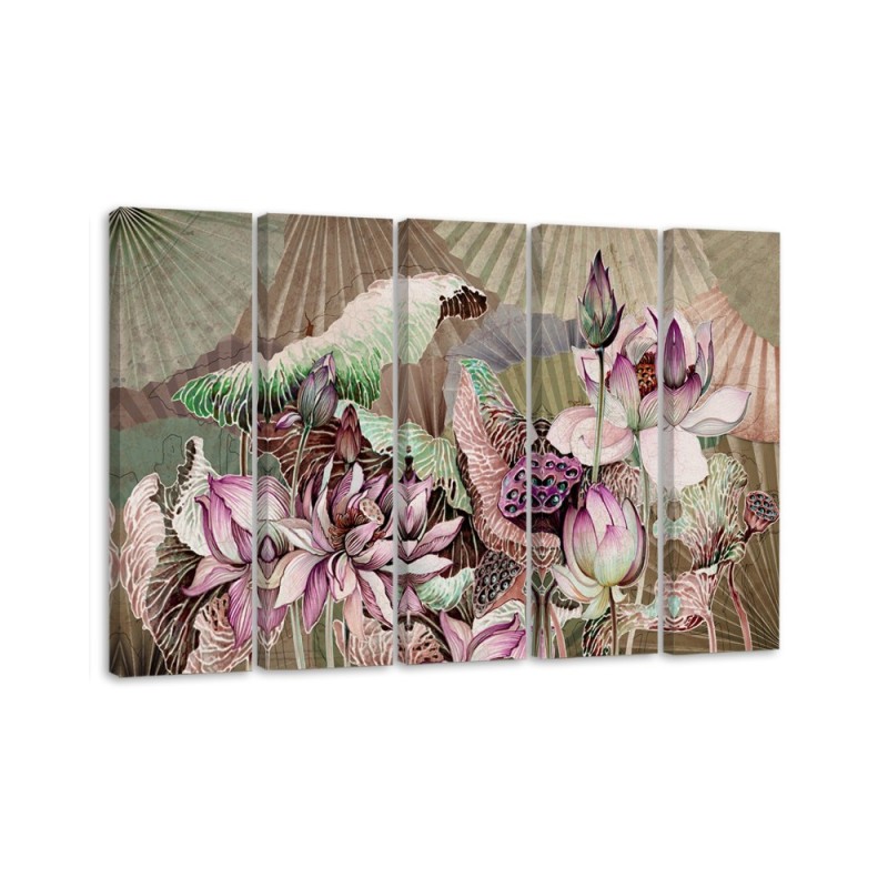 Bild auf Leinwand - Heilige Lotos und Fanter | Feeby