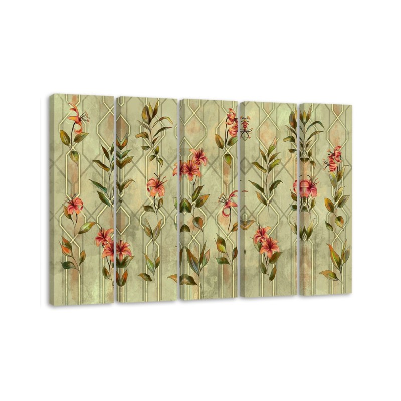 Leinwandbild modern - Lilia gelbe Blume | Feeby