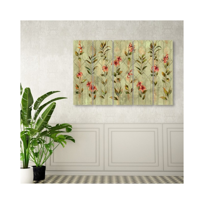 Leinwandbild modern - Lilia gelbe Blume | Feeby